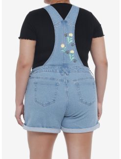 HUNIVERS Her Universe Studio Ghibli Kiki's Delivery Service Jiji & Lily Flower Shortalls Plus Size -transcendentactive shop 19958594 av2