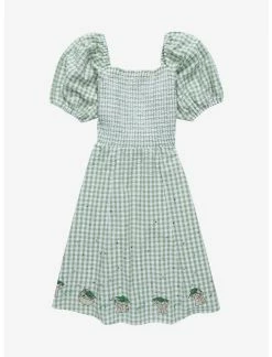 HUNIVERS Her Universe Star Wars The Mandalorian Grogu Gingham Smock Dress