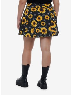 HUNIVERS Studio Ghibli My Neighbor Totoro Soot Sprites Sunflower Skort Plus Size -transcendentactive shop 20000067 av1