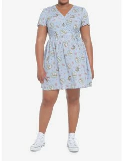 HUNIVERS Disney Robin Hood Faux Wrap Dress Plus Size -transcendentactive shop 20003990 av1