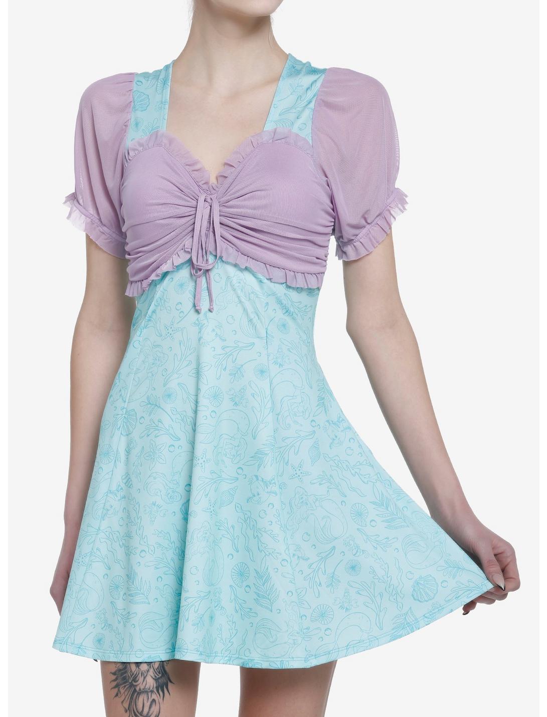 HUNIVERS Her Universe Disney The Little Mermaid Lace-Up Sweetheart Dress 3 HUNIVERS Her Universe Disney The Little Mermaid Lace-Up Sweetheart Dress