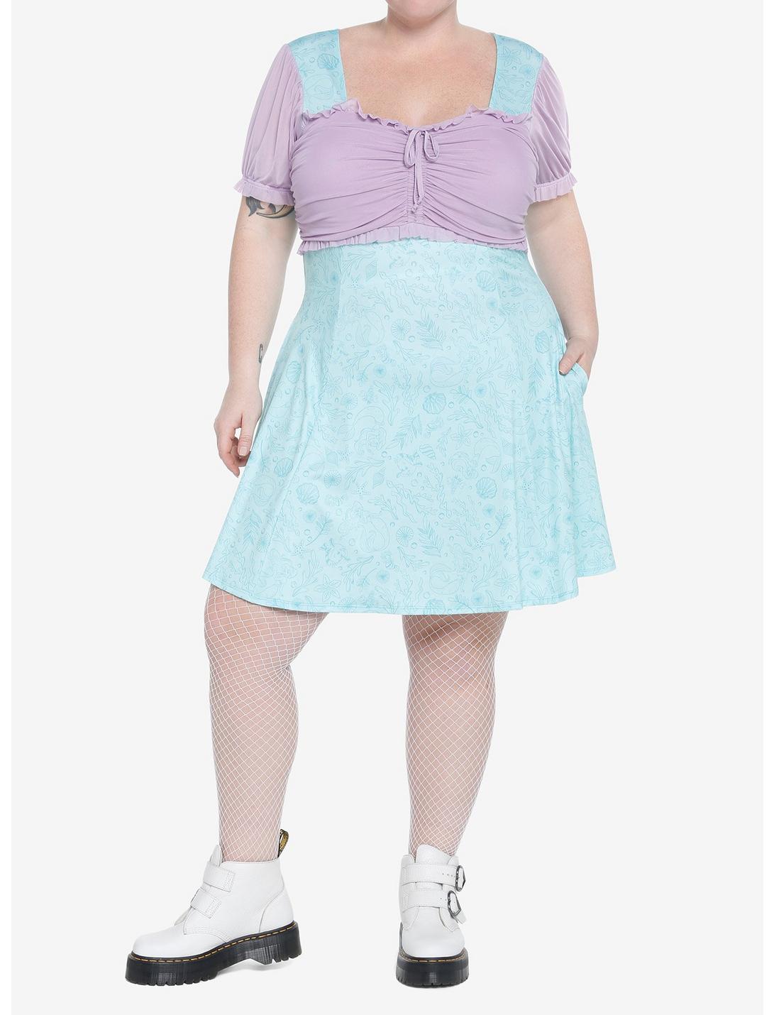 Her Universe Disney The Little Mermaid Lace-Up Sweetheart Dress Plus Size HUNIVERS Her Universe Disney The Little Mermaid Lace-Up Sweetheart Dress Plus Size -transcendentactive shop 20018119 av1