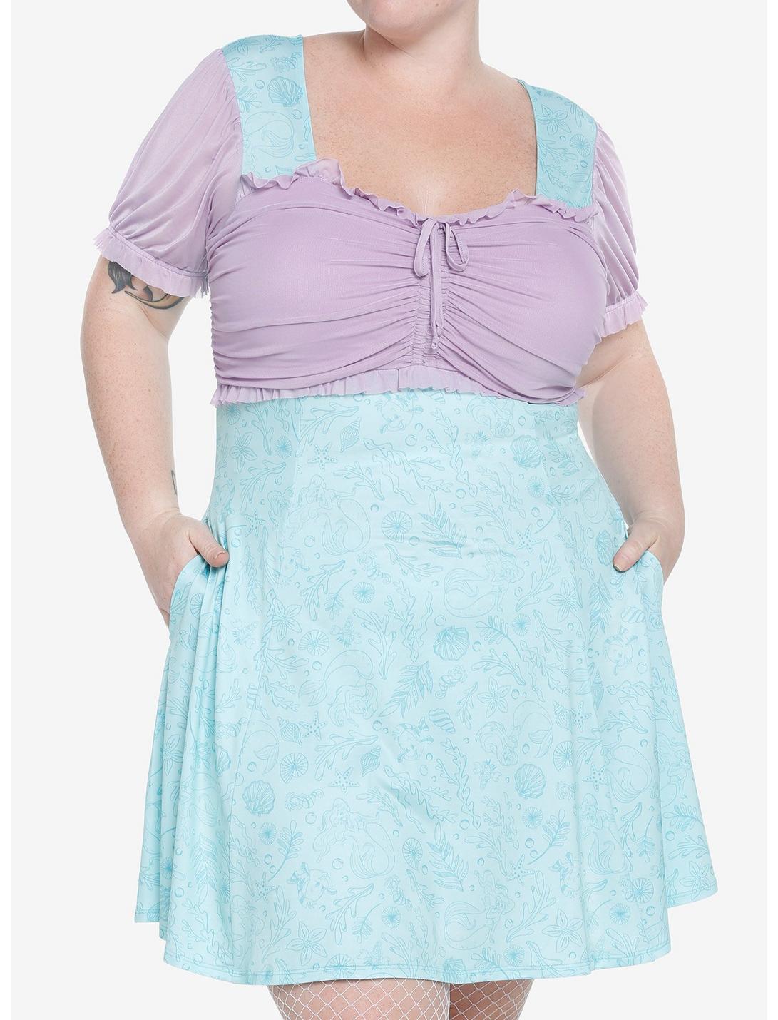 Her Universe Disney The Little Mermaid Lace-Up Sweetheart Dress Plus Size HUNIVERS Her Universe Disney The Little Mermaid Lace-Up Sweetheart Dress Plus Size -transcendentactive shop 20018119 hi