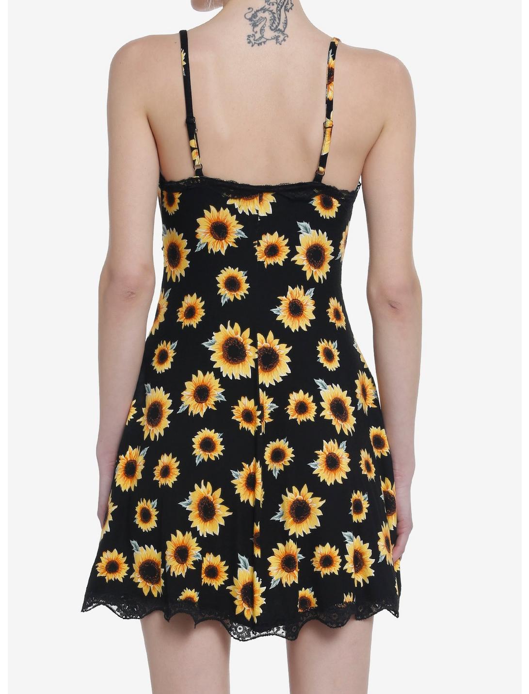 Sunflowers & Lace Slip Dress HUNIVERS Sunflowers & Lace Slip Dress -transcendentactive shop 20066455 av2
