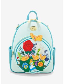 HUNIVERS Disney Alice In Wonderland Singing Flowers Mini Backpack