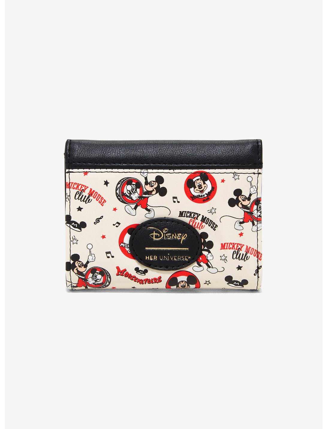 Her Universe Disney100 Mickey Mouse Club Vintage Mini Flap Wallet HUNIVERS Her Universe Disney100 Mickey Mouse Club Vintage Mini Flap Wallet -transcendentactive shop 20089333 av1