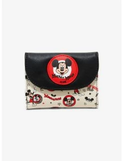 HUNIVERS Her Universe Disney100 Mickey Mouse Club Vintage Mini Flap Wallet