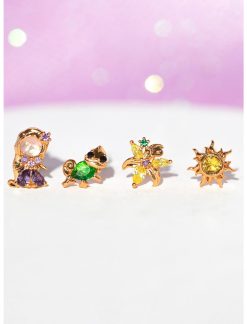 GIRLSCREW Disney X Girls Crew Tangled Rapunzel & Friends Mismatch Earring Set